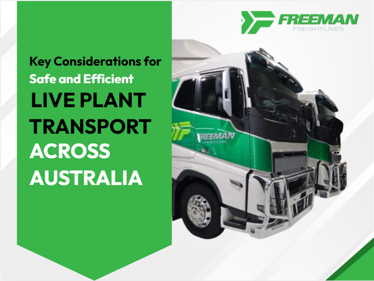 Reliable live plant transport accross Australia